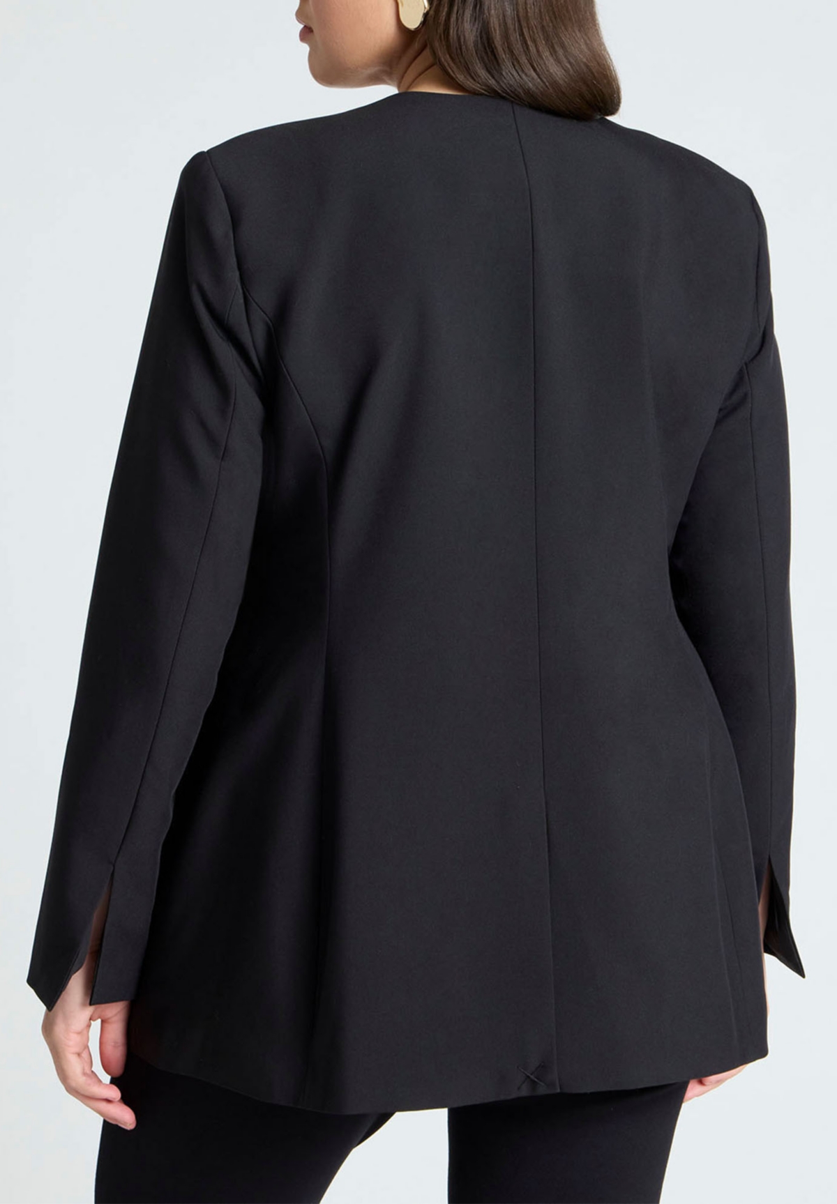 Eloquii Plus Size Cutaway Neckline Blazer