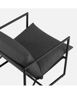 Modern  Upholstered Accent Chair with Metal Frame