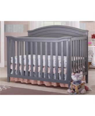 Convertible Crib in Solid Wood – Adjustable Height Baby Crib for Infant to Toddler, Toddler Rail Not Included