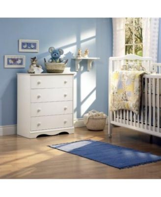 4 Drawer Bedroom Chest with Wooden Knobs