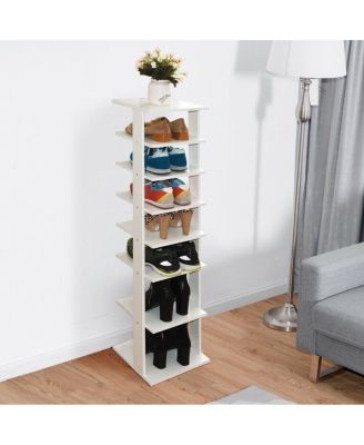 Wooden Shoes Storage Stand 7 Tiers Shoe Rack Organizer Multi-shoe Rack Shoebox