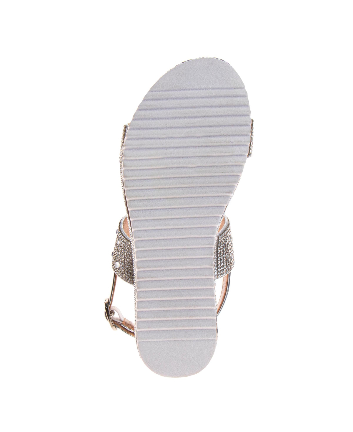 Badgley Mischka Little Girls Buckle Wedge Sandals. (Toddler/Little Kids)