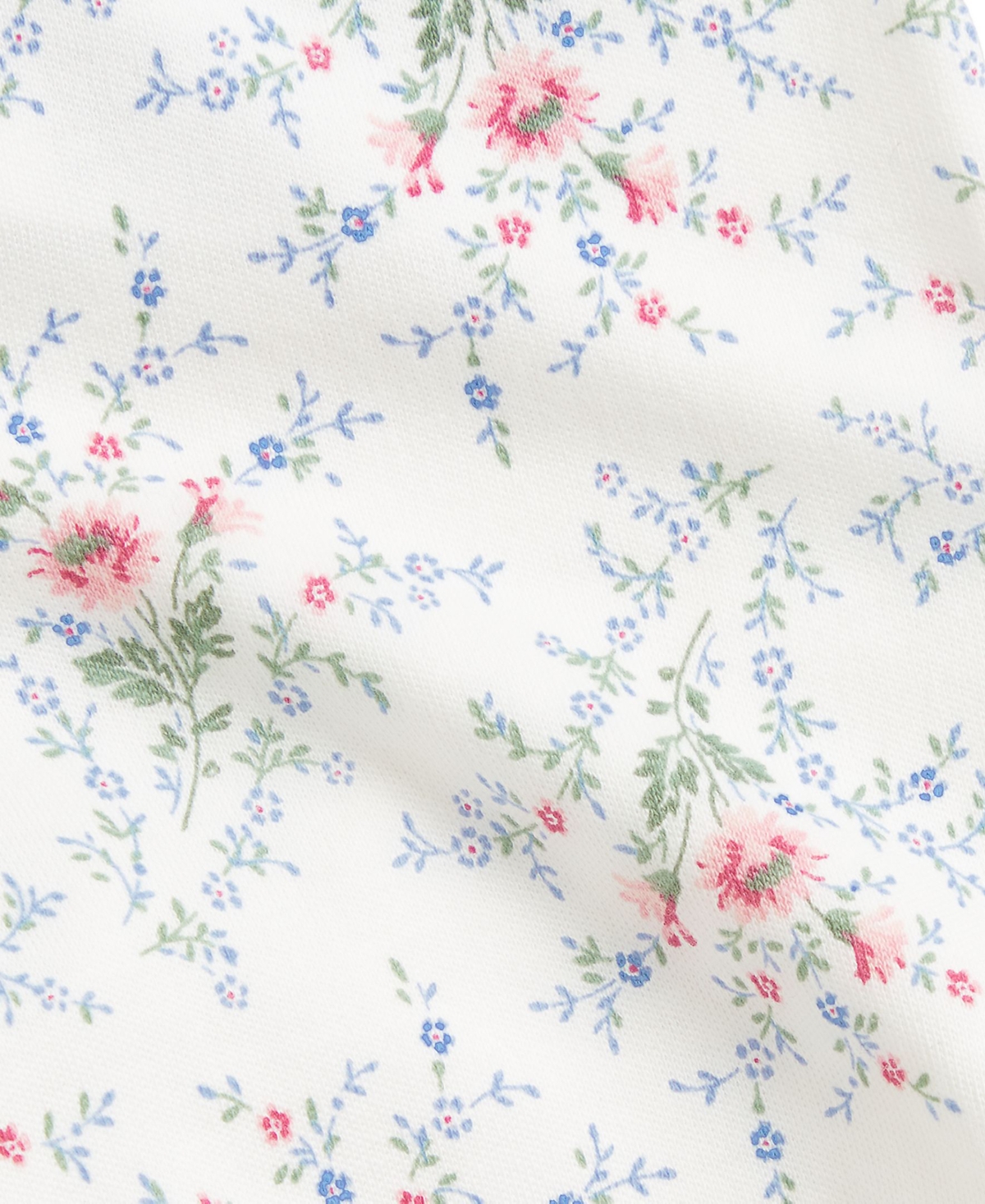Polo Ralph Lauren Ralph Lauren Embroidered Cotton Ruffle Top & Floral Leggings Set In White