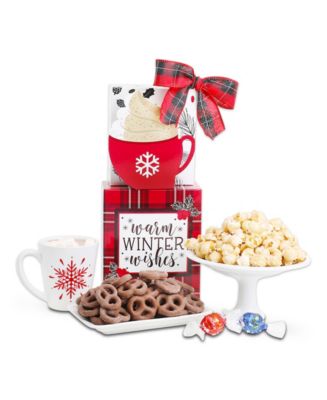 Alder Creek Gift Baskets Warm Winter Wishes Gift Tower, 5 Piece - Macy's