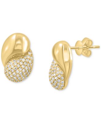 EFFY Collection - Diamond Bypass Drop Earrings (3/8 ct. t.w.) in 14k Gold