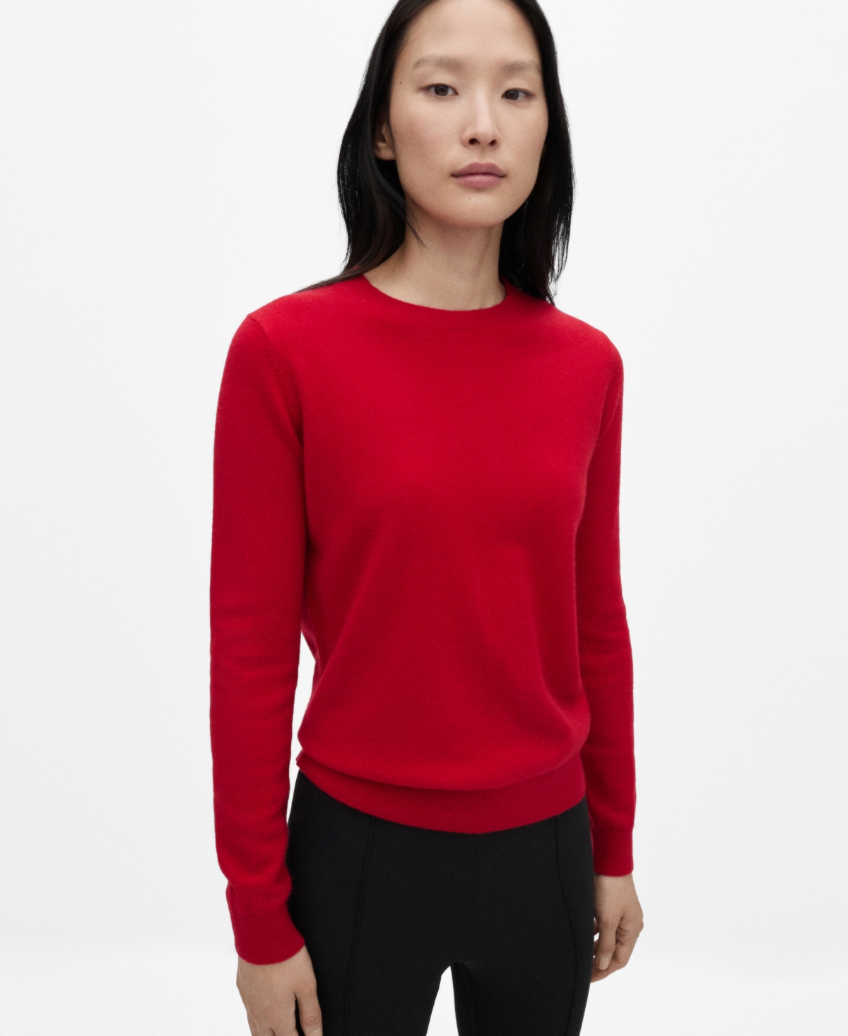 Shop Mango Women's Cashmere Sweater In Red