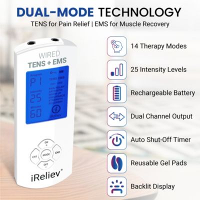 Premium TENS + EMS Pain Relief & Recovery System