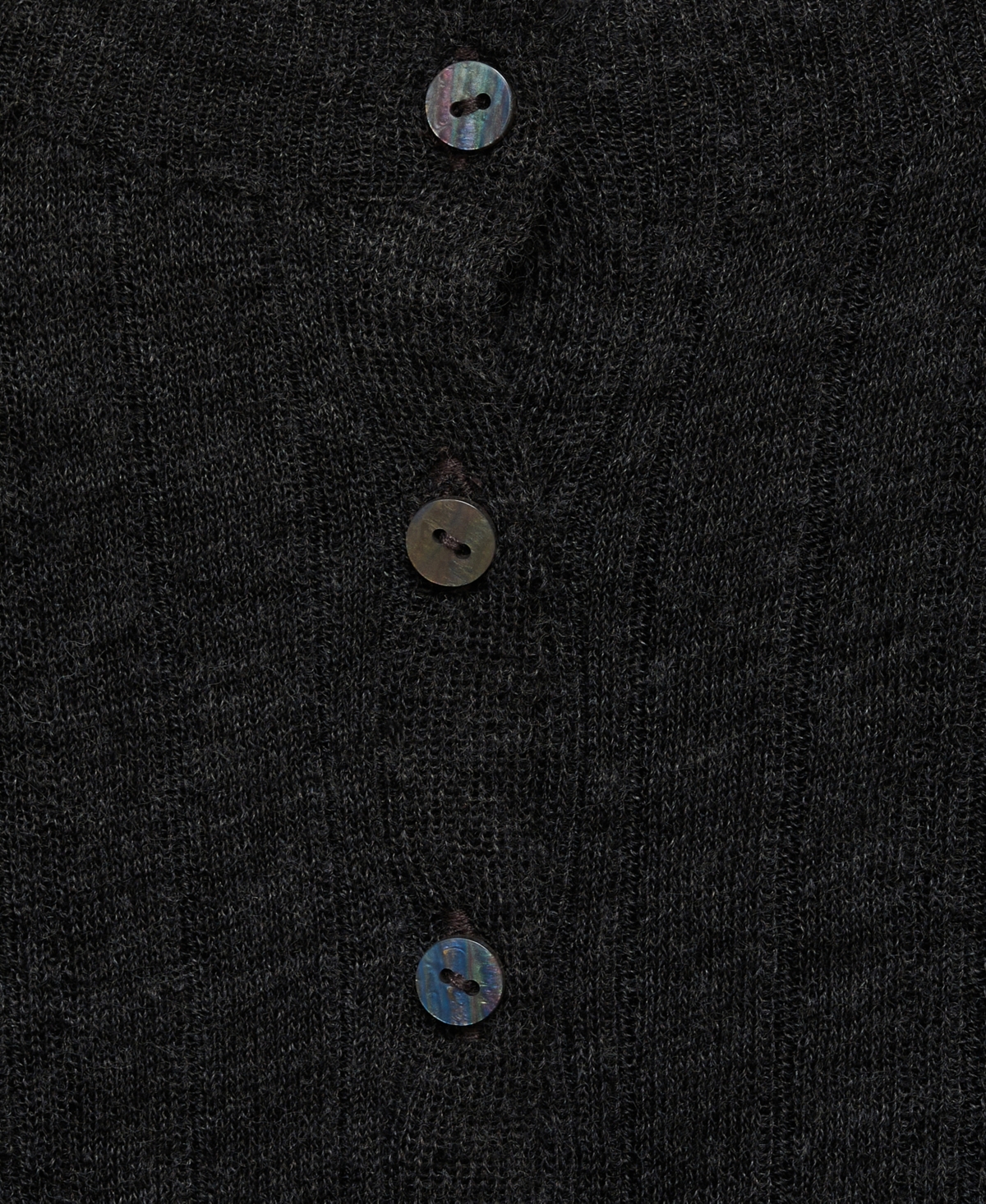 Shop Mango Women's Button Knit Cardigan In Dark Heather Gray