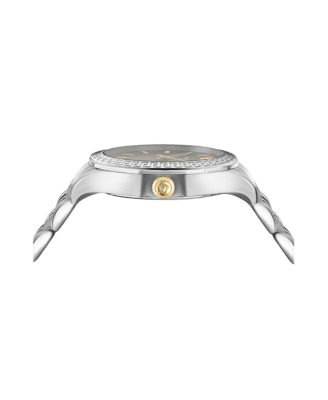 Hellenyium Silver Stainless Steel Bracelet Watch, 36mm