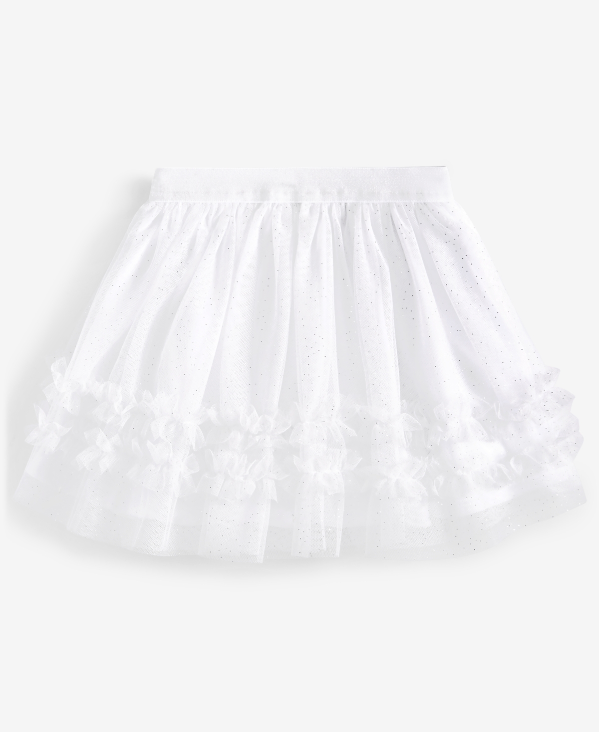 Epic Threads Toddler Girls Glitter Tulle Skirt, Exclusively At Macy's In Bright Whi