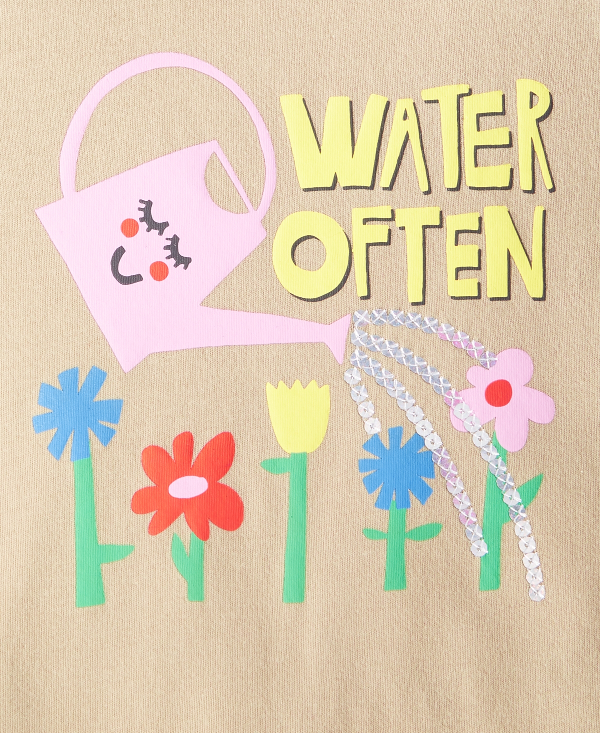 Epic Threads Toddler Girl Water Often Graphic T-shirt, Exclusively At Macy's In Travertine