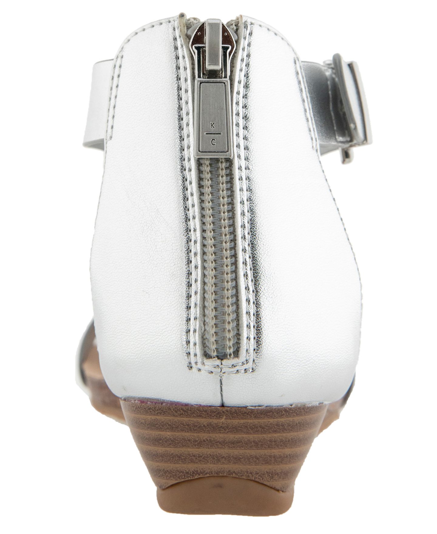 Женские сандалии Kenneth Cole Reaction Great Gal Wedge, цвет: Серебряный — фото 4