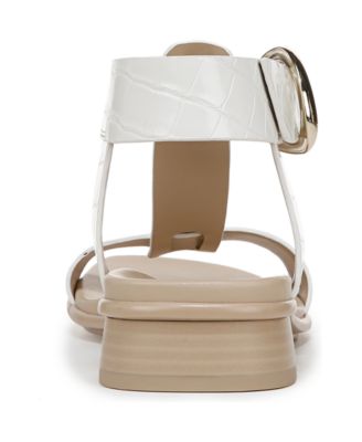 Brandy T-Strap Buckles Low Block Heel Sandals