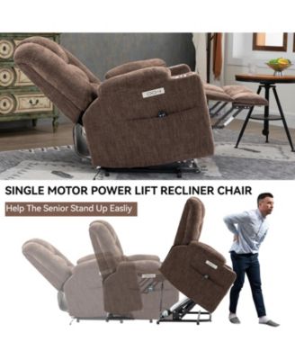 Power Lift Recliner Chair with Massage and Heat for Elderly