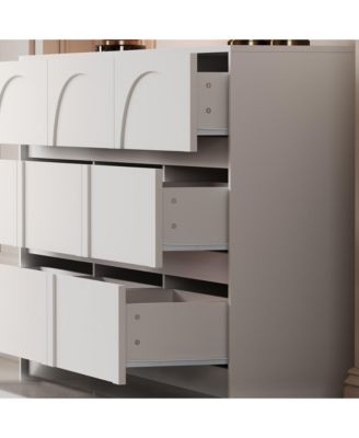 9-Drawer Wooden Dresser with Elegant Design – Bedroom Storage Chest