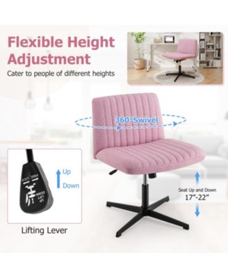 Criss Cross Legged Chair No Wheels 120&deg; Rocking Adjustable Height