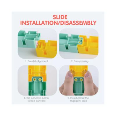 Toddler Interactive Bathtub Slide Set with Rubber Ducks and Ball – Bath Toys, Puzzle Slide Bath Toy for Kids, Fun Water Slide Bath Toy