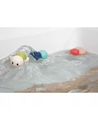 Toddler Floating Turtle Bath Toys 1-3, Wind-Up Swimming Toys Girls, Fun Cute Pool Toys Safe and Durable Bathtub Water Toys, 3-Pack