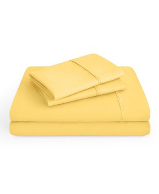 Ultra-Soft Double Brushed Microfiber 4 Piece Sheet Set, Queen