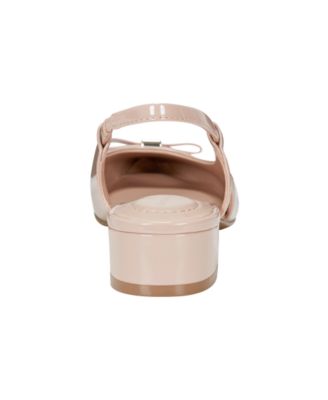 Women's Andies Bow Block Heel Slingback Pumps