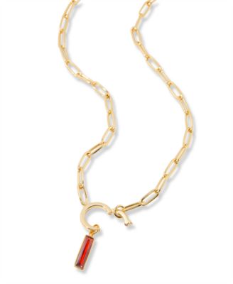 Colette Birthstone Elongated Necklace