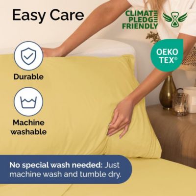 4 Piece Microfiber Sheet Set - Queen