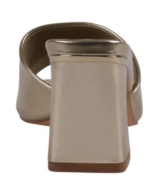 Women's Soho Square Toe Block Heel Dress Sandals