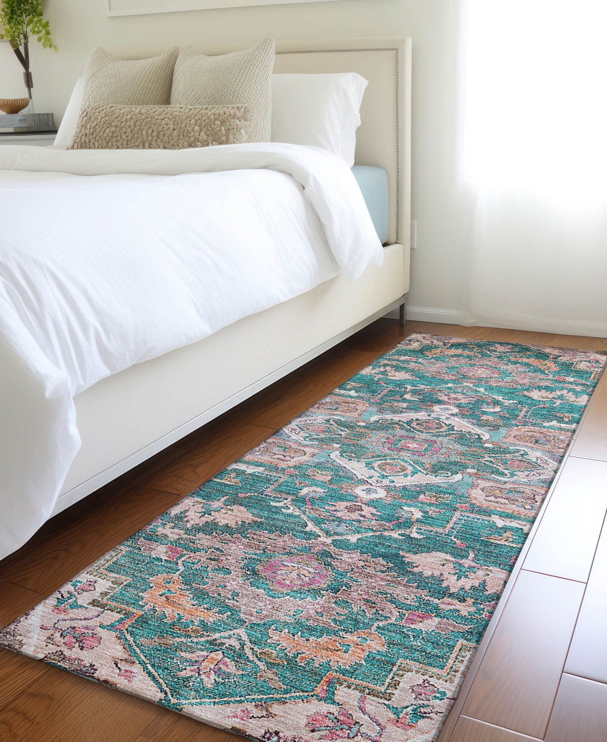 Addison Chantille Acn774 2'3''x7'6'' Runner Area Rug In Jade