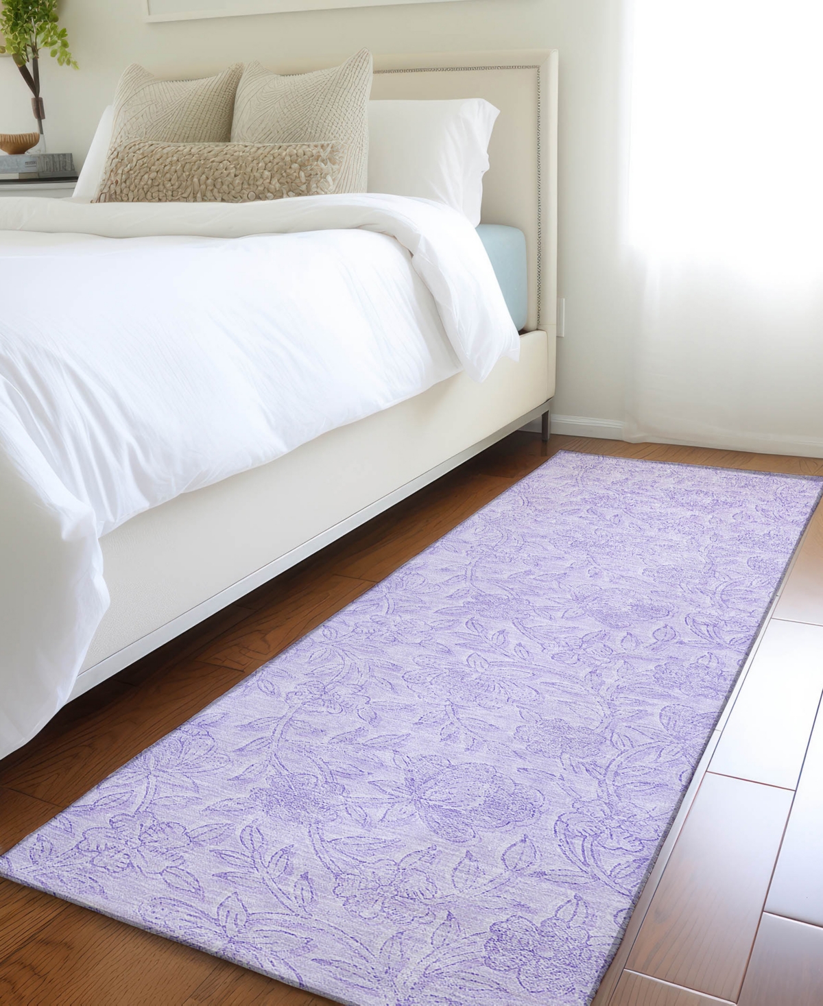 Addison Chantille Acn782 2'3''x7'6'' Runner Area Rug In Lilac