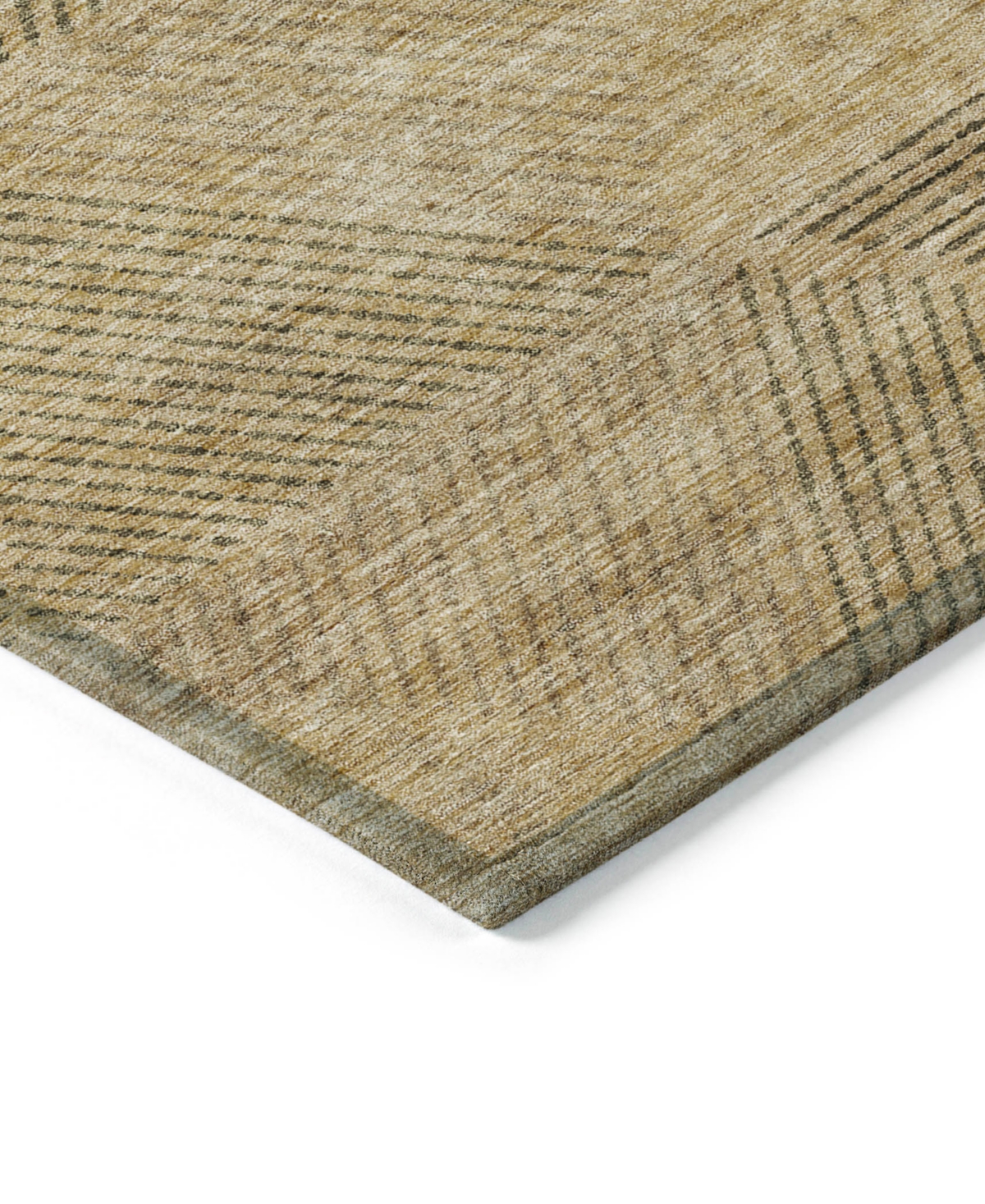 Addison Chantille Acn777 5'x7'6'' Area Rug In Wheat