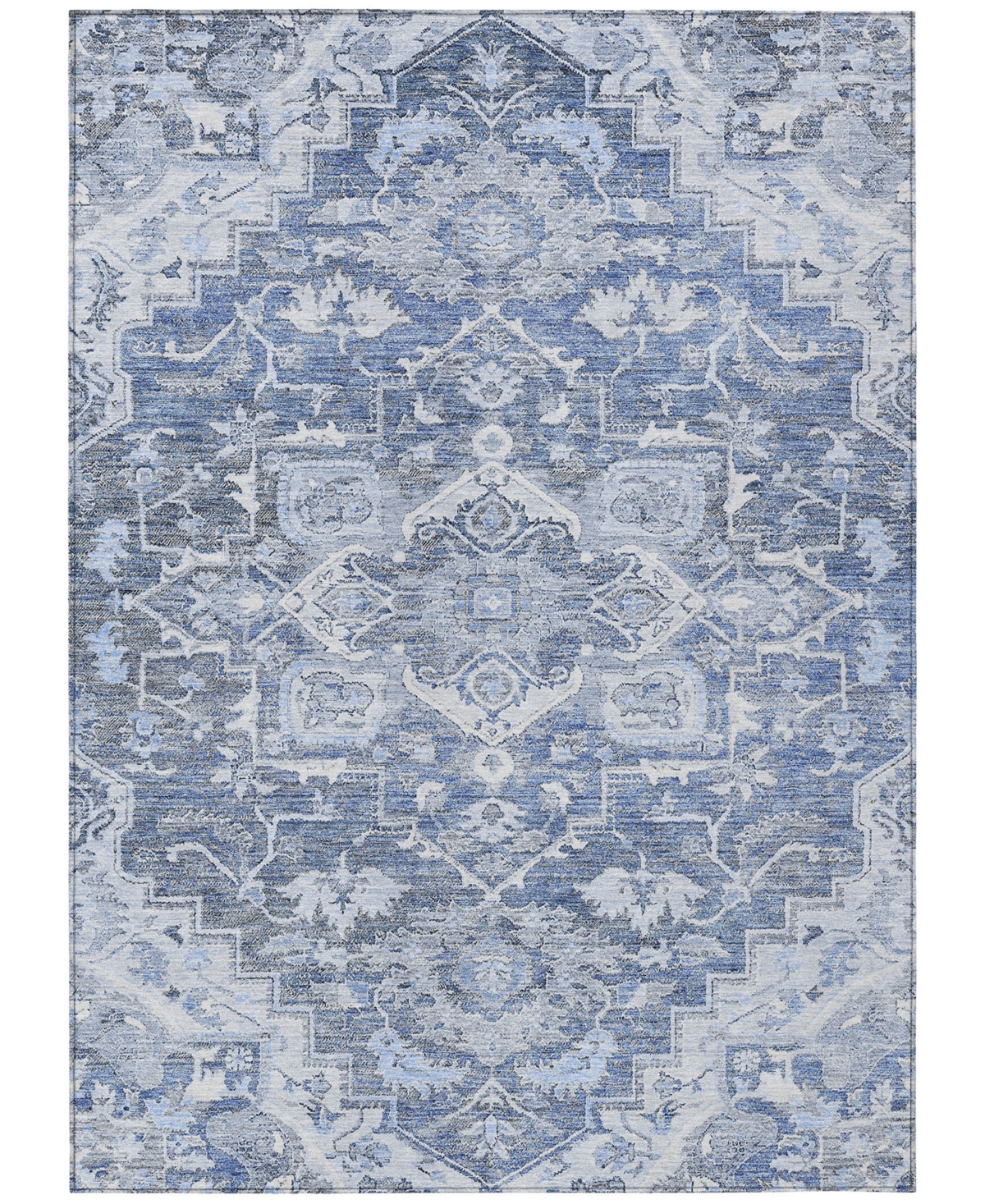 Shop Addison Chantille Machine Washable Acn774 8'x10' Area Rug In Denim