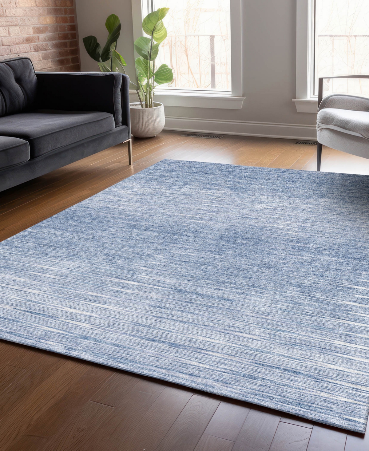 Addison Chantille Acn800 8'x10' Area Rug In Denim