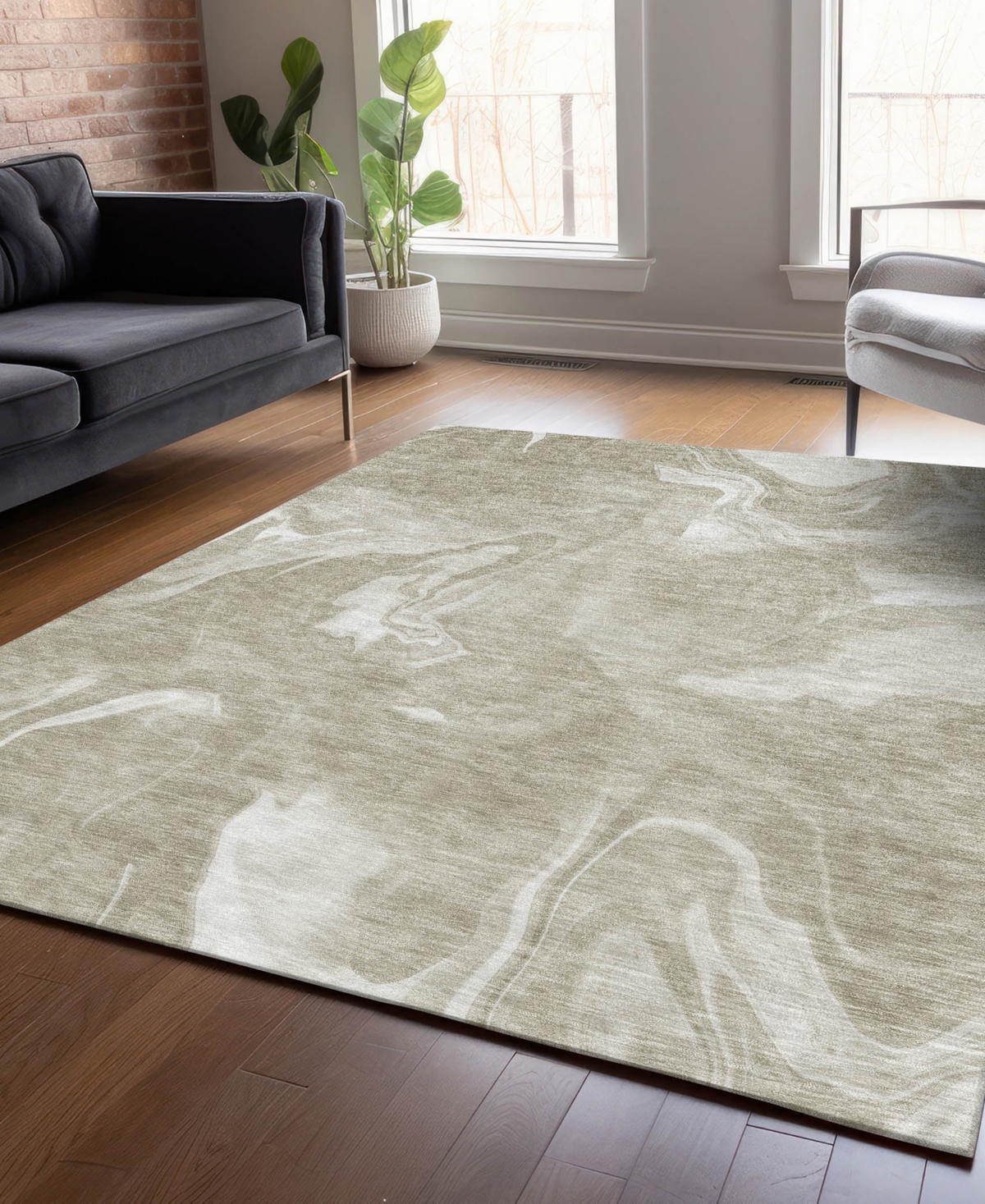 Addison Chantille Acn802 8'x10' Area Rug In Taupe