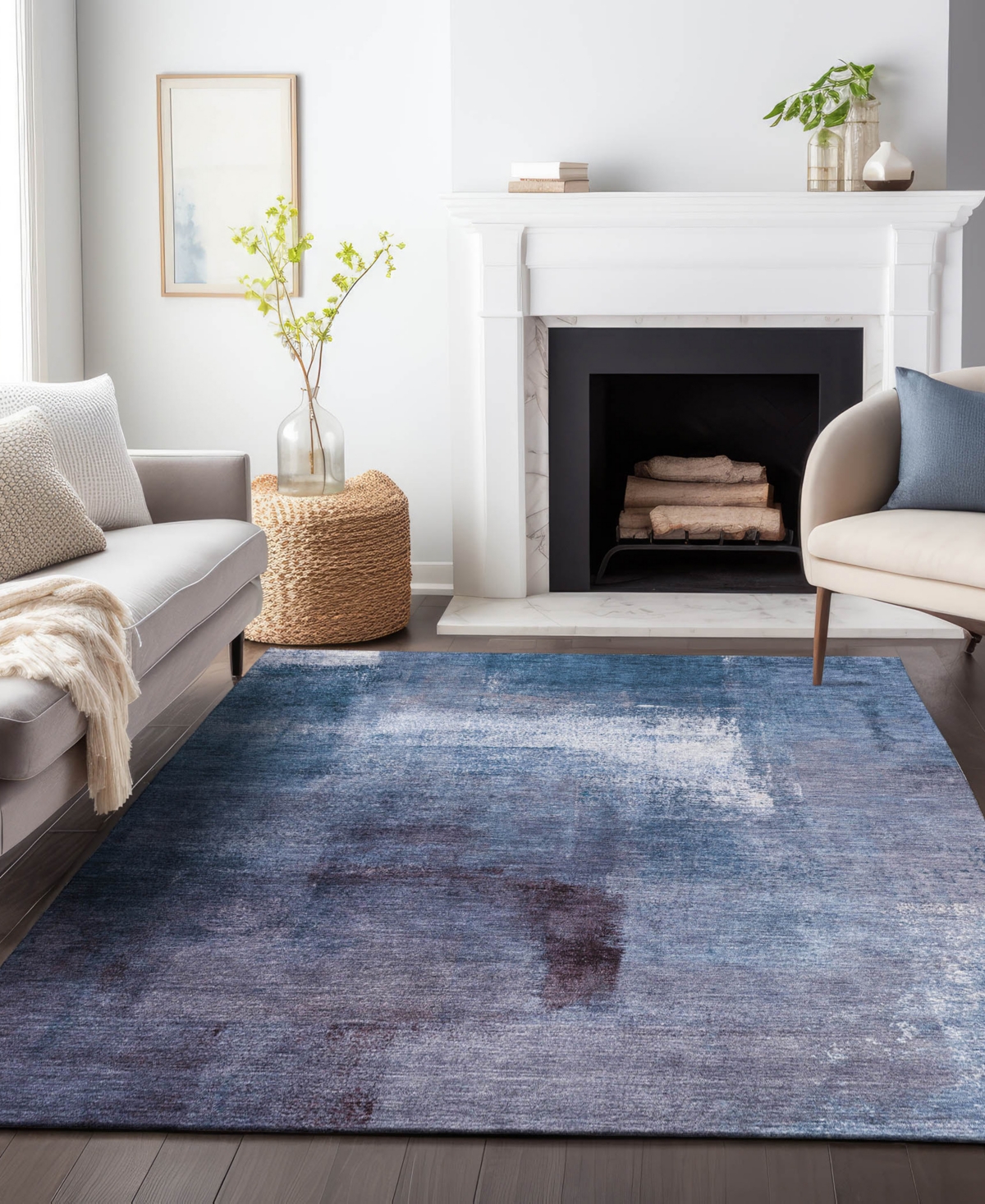 Addison Chantille Acn787 9'x12' Area Rug In Navy