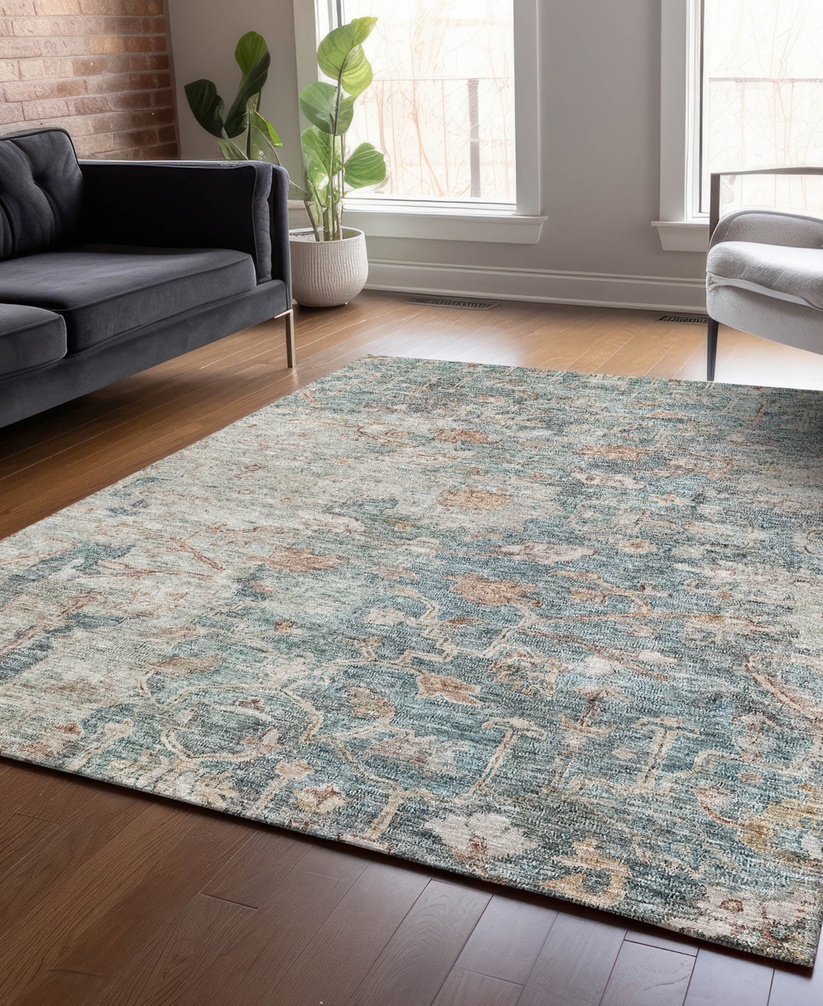 Addison Chantille Acn801 9'x12' Area Rug In Green