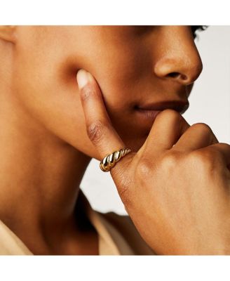 Gold Twist Ring - Rope Bold