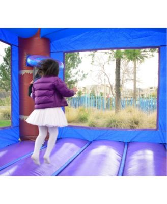 HeroKiddo Enchanted Forest Bounce House & Water Slide Combo w/ Detachable Pool (No Blower Included), Commercial Grade Inflatable