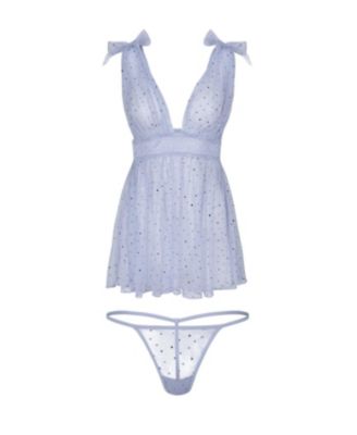 Women's Novah Babydoll & G-String Set Lingerie