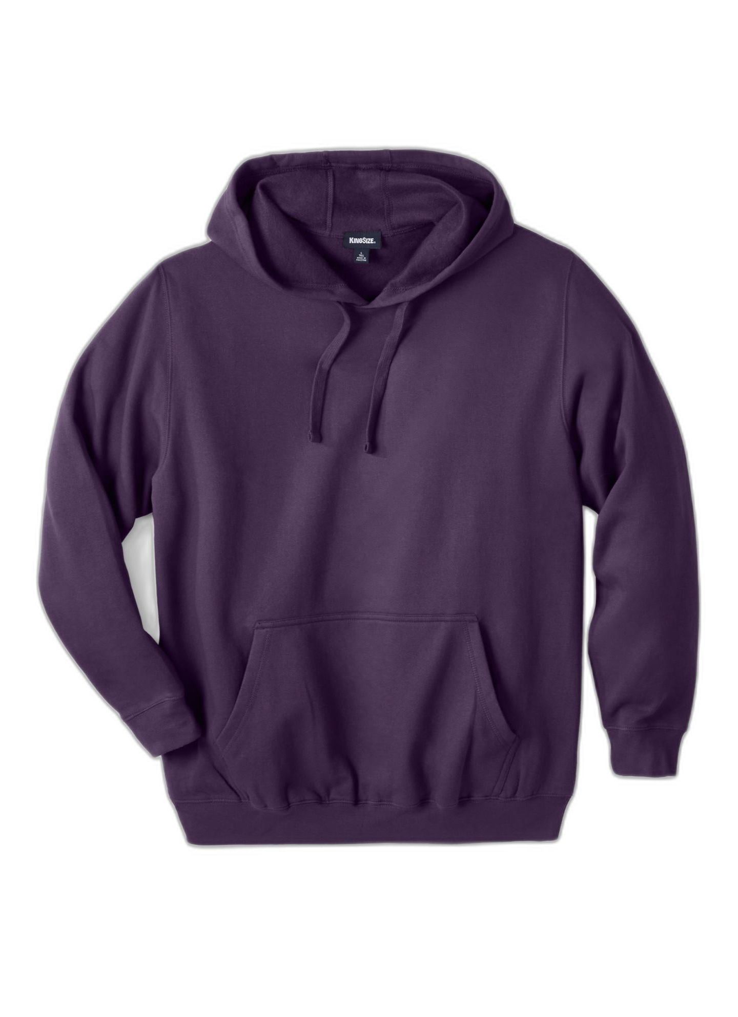Мужское худи KingSize Fleece Pullover, цвет: Ежевичный — фото 2