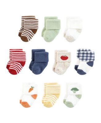 Baby Boys Natural 10-Pair Terry Socks Collection