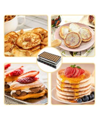 50 PCS Mini Pancakes Maker Machine,110V Mini Dutch Pancake Maker,1800W Commercial Electric Nonstick Waffle Maker Machine for Home and Restaurants