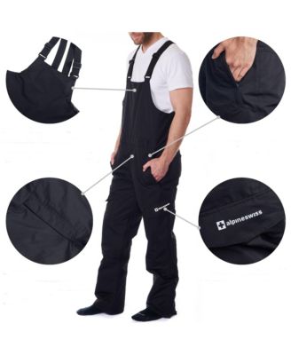 Men's Insulated Snow Bib Overalls Waterproof Ski Snowboard Pants