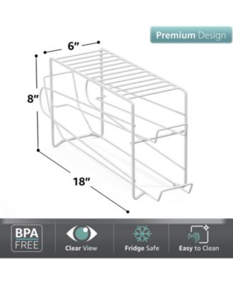 Soda Can Beverage Dispenser Rack - Holds 12 Standard Size 12oz Soda Cans