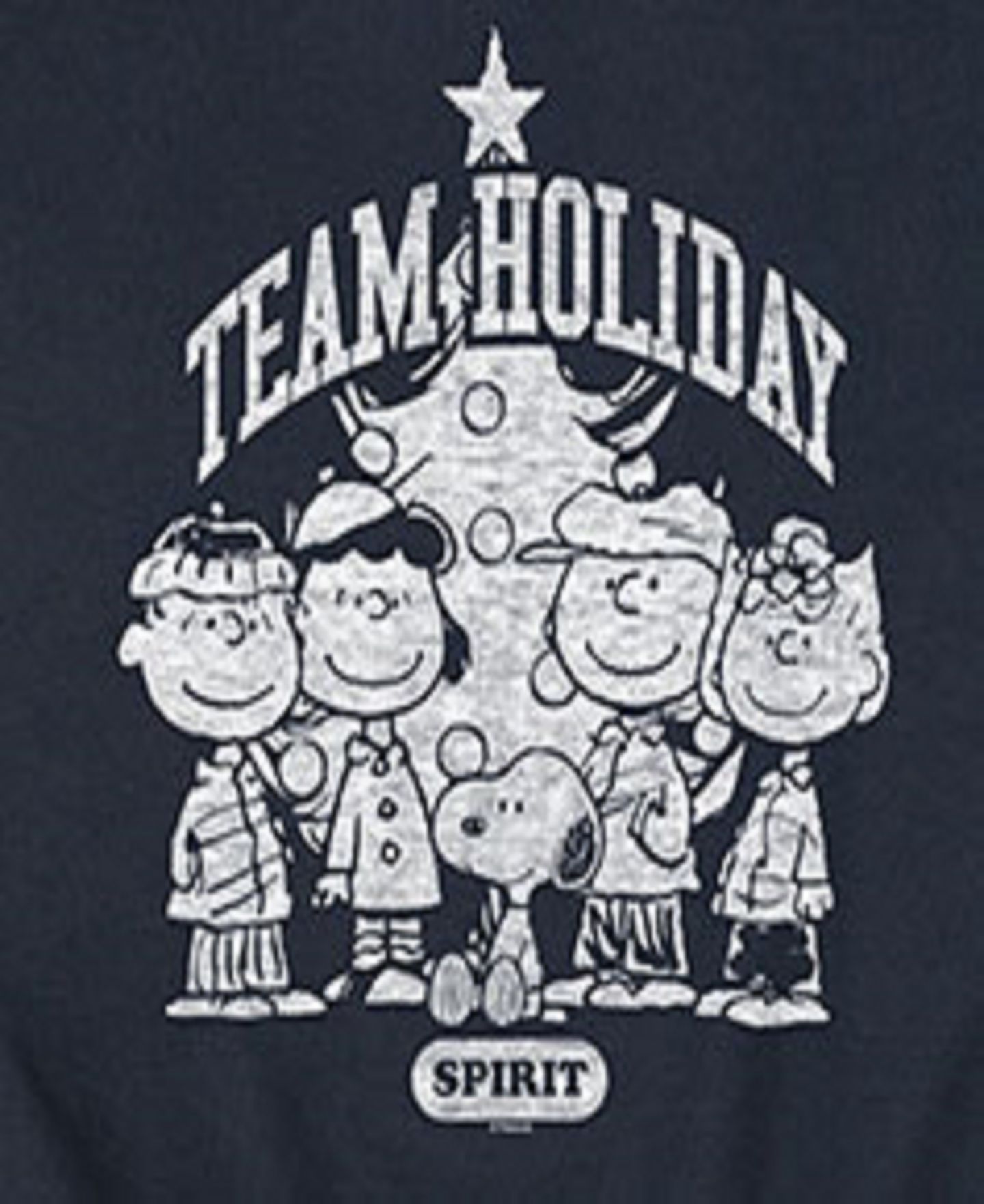 Мужской топ AIRWAVES Peanuts Team Holiday Long Sleeve Fleece, цвет: Синий — фото 3