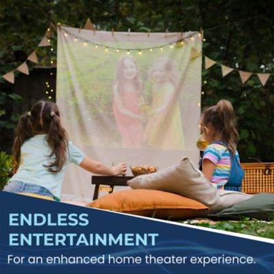 200 ANSI Lumens Home Theater Projector, 720P, up to 180”+Protective Case