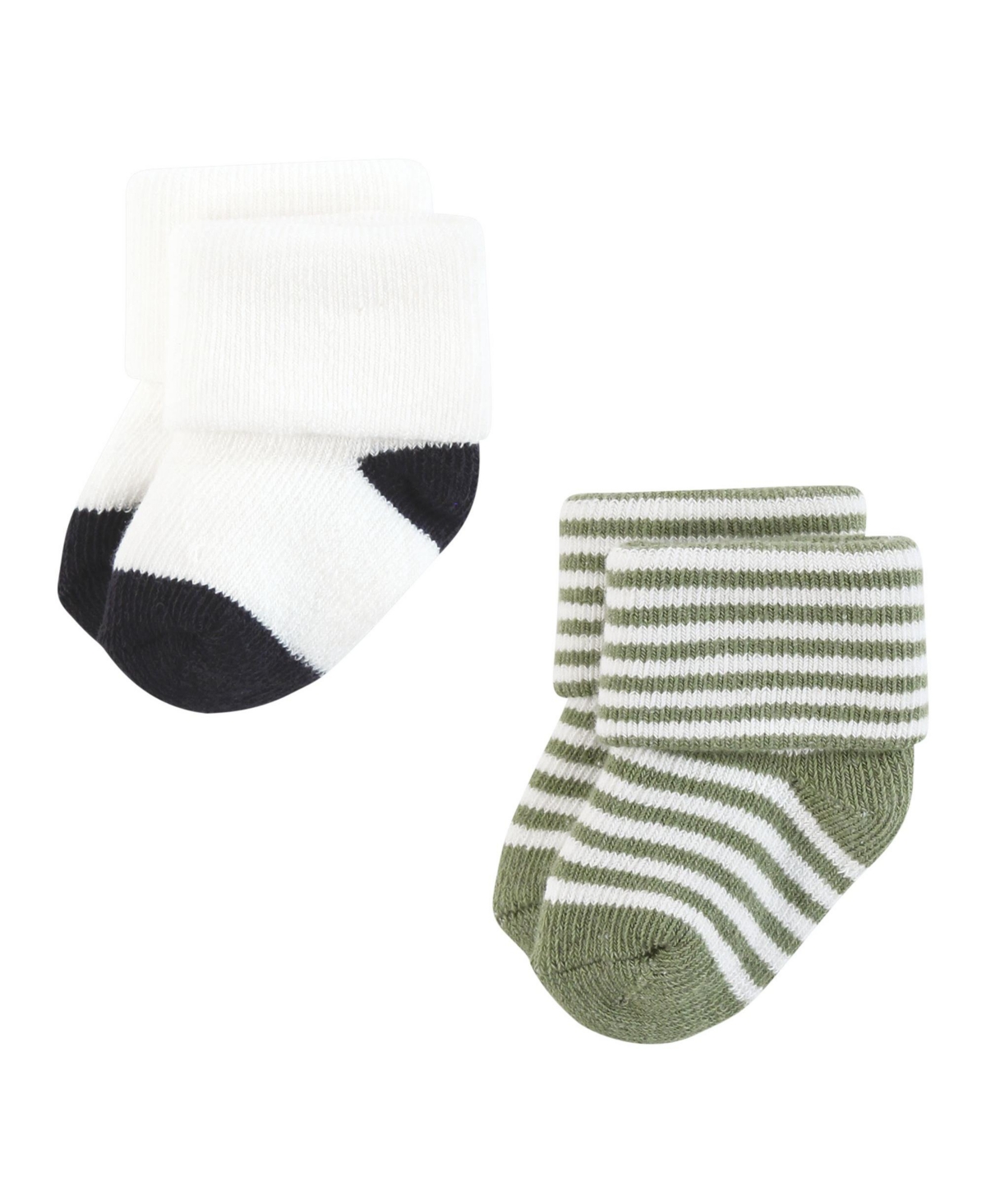 Touched by Nature Baby Boys Organic Cotton Socks, 0-6 Months - Forest explorer