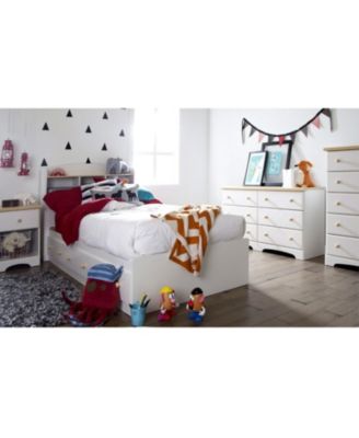 Wood Platform Bed Daybed with Storage Drawers