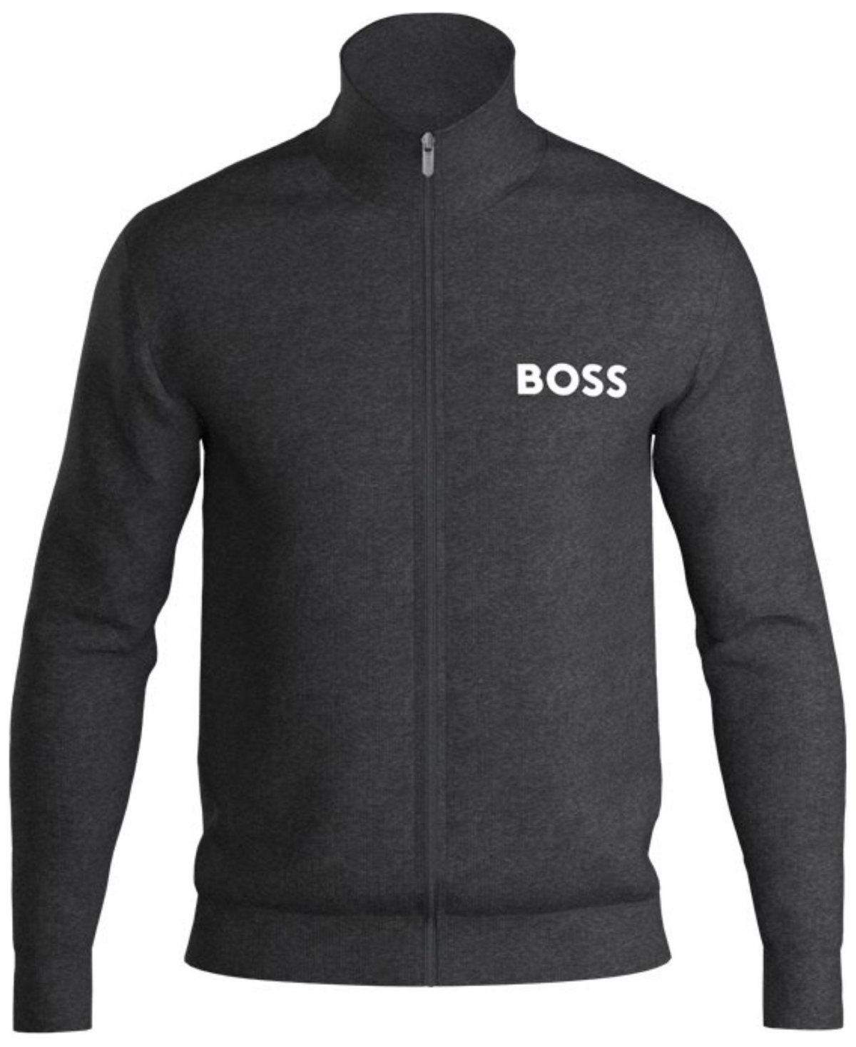 Men's Ease Logo-Print Full-Zip Terry Jacket - Med Gy