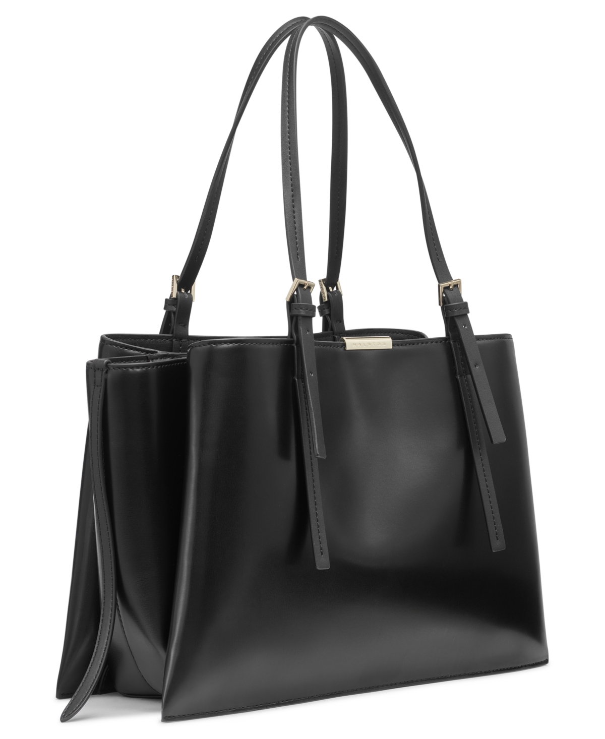 Shop Halston Carrie Large Tote Bag In Black