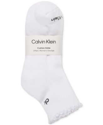 Women's 3-Pk. Ruffled Quarter Performance Socks